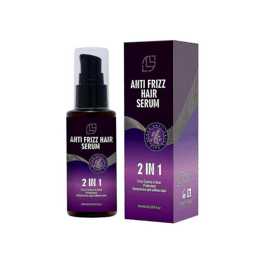 Anti Frizz Hair Serum - 2 In1 Frizz Control & Heat Protectant with Camellia Japonica Seed Oil for Frizzy, Dry & Damaged Hair - Nourishes and Repairs H