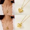 Fashion Shell Heart-Shaped Necklace Hypoallergenic Versatile Stainless Steel Necklace Gift for Her Couples Necklace for Women