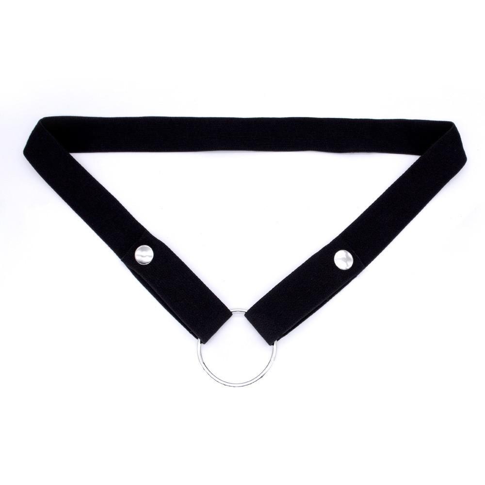 Elastic Adjustable Men's Chastity Strap with Three-Way Binding and Waist Belt