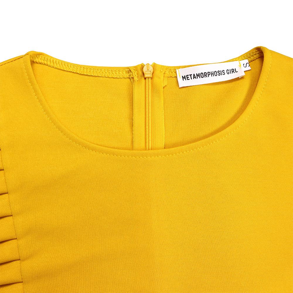 JKASHDK Women's Fashion Autumn Winter Solid Color Print Long Sleeve O-Neck High Waist Casual Dresses