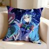 Fantasy Anime K-KonoSuba A-Aqua  Square Double-Sided printed Pillow Case Bedroom Bedside Pillow Sofa Cushion Cover