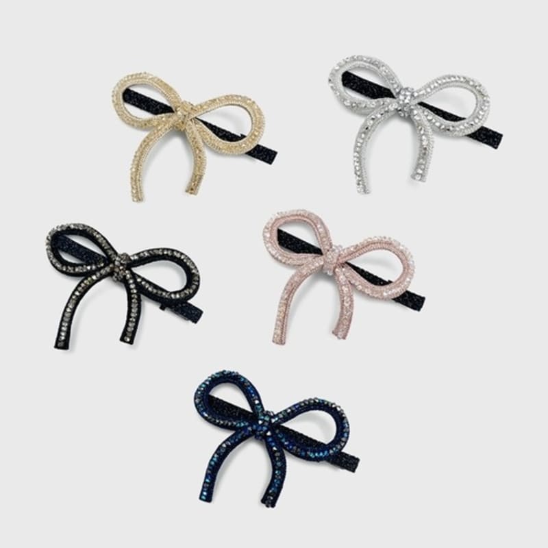 Jean Paul Clarisse Austrian Crystal Ribbon Side Clip JP-24-412CC