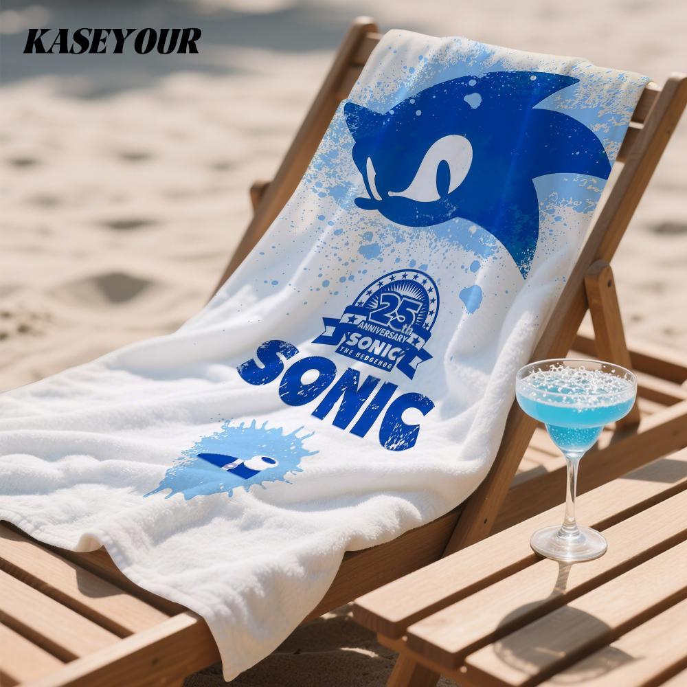 Anime S-Sonics Pattern Quick Drying Bath Towel Microfiber beach towel light weight swimming camping yoga beach out