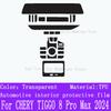 For CHERY TIGGO 8 Pro Max (2024) TPU Gearbox Panel Film Dashboard Protective Sticker Interior Anti-Scratch Car film protect