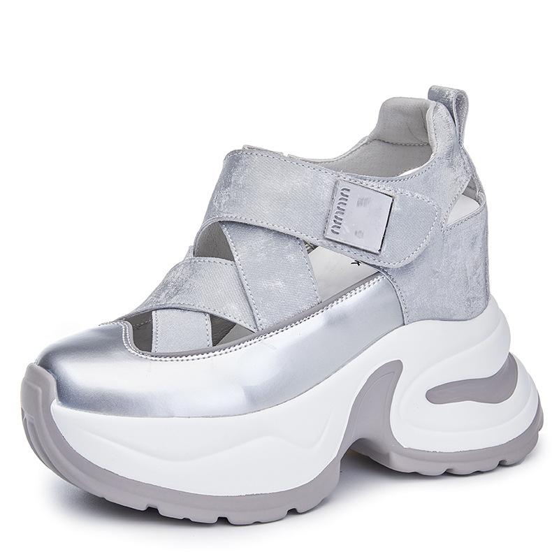 Inner height increase 1 new breathable dad shoes platform sandals small sports and leisure shoes A