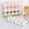 Plastic Egg Container Case Refrigerator Fresh Storage Boxs Kitchen Tools Portable Egg Organizer Case Eggs Containers For Kitchen
