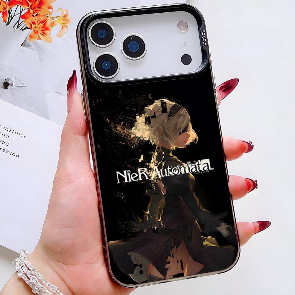 Nier Automata Game Phone Case For IPhone 17 Pro Max 16 Pro Max 15 14 13 11 12 Mini Xs X Xr 7 8 Plus Se Color Silver Cover