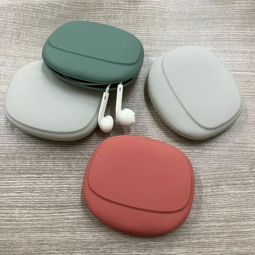 Tragbare Aufbewahrungstasche aus Silikon für Datenkabel, Aufbewahrungsbox für Kopfhörer, süße Aufbewahrungstasche für Telefonladegeräte, Schlüssel, Lippenstift, Reisekabel-Organizer