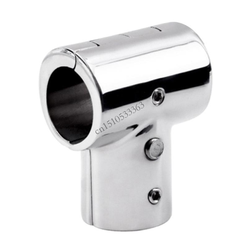 

090E Heavy Duty Marine Handrail T Connector Handrail Tees Joint Marine Fitting Sailboats Handrail Part Simple Installation