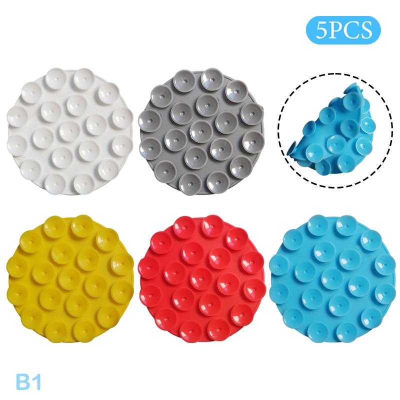 1/5Pcs Vase Anti-Toppling Sticker Silicone Suction Cup Sticker Double-Sided Easy Adhere,Prevent Knocking Over Vase Fixed Sticker