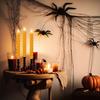 Set of 1 Pumpkin Halloween Flameless Taper Candle with Remote Flickering LED Candlestick Battery Powered for Seasonal Home Party