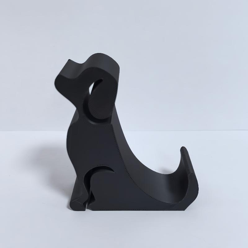 

1pc Dog-shaped Phone Stand, Featuring A Creative And Adorable Design. Suitable For Universal Desktop Phone Placement чёрный