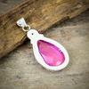 Pink Rubillite, Kunzite Gemstone 925 Sterling Silver Jewelry Pendant 2.44" M-188