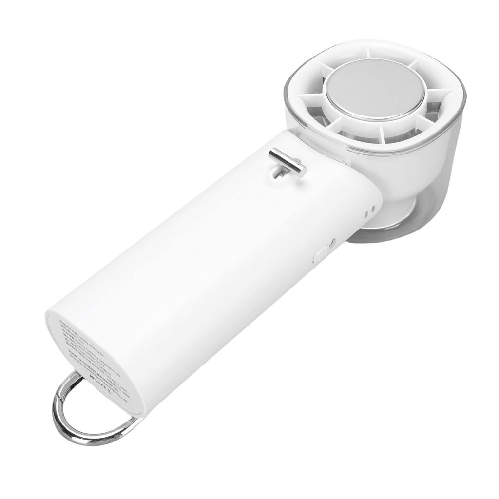 Portable Handheld Fan 5 Speeds Quiet Rechargeable   High Speed Cooling Fan with Lanyard for Travel Home Beach
