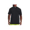 Under Armour Logo Print Crew Neck Sports Short Sleeve T-Shirt Men Tops Black 1376845-001
