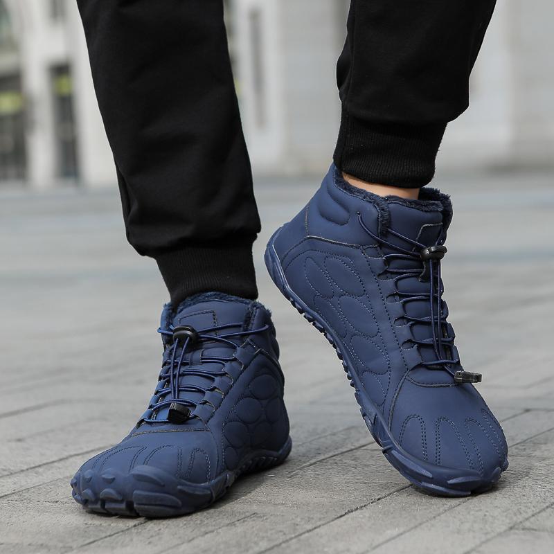 Plysch Vandring Snöstövlar Dam Ankelstövlar Herr Varma Bomullsskor Halkfria Utomhus Trekking Camping Sneakers