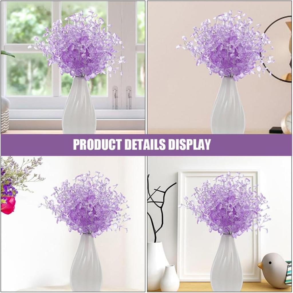 10/50pcs Artificial Plants Crystal Acrylic Water Droplet Wedding Bridal Bouquet Wreath Hairpin Diy Gift Festival Decor Accessory