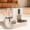 2-in-1 Gravity Pet Feeder and Water Dispenser, Small Dog Cat Food and Water Dispenser, Pet Feeder Water Bowl