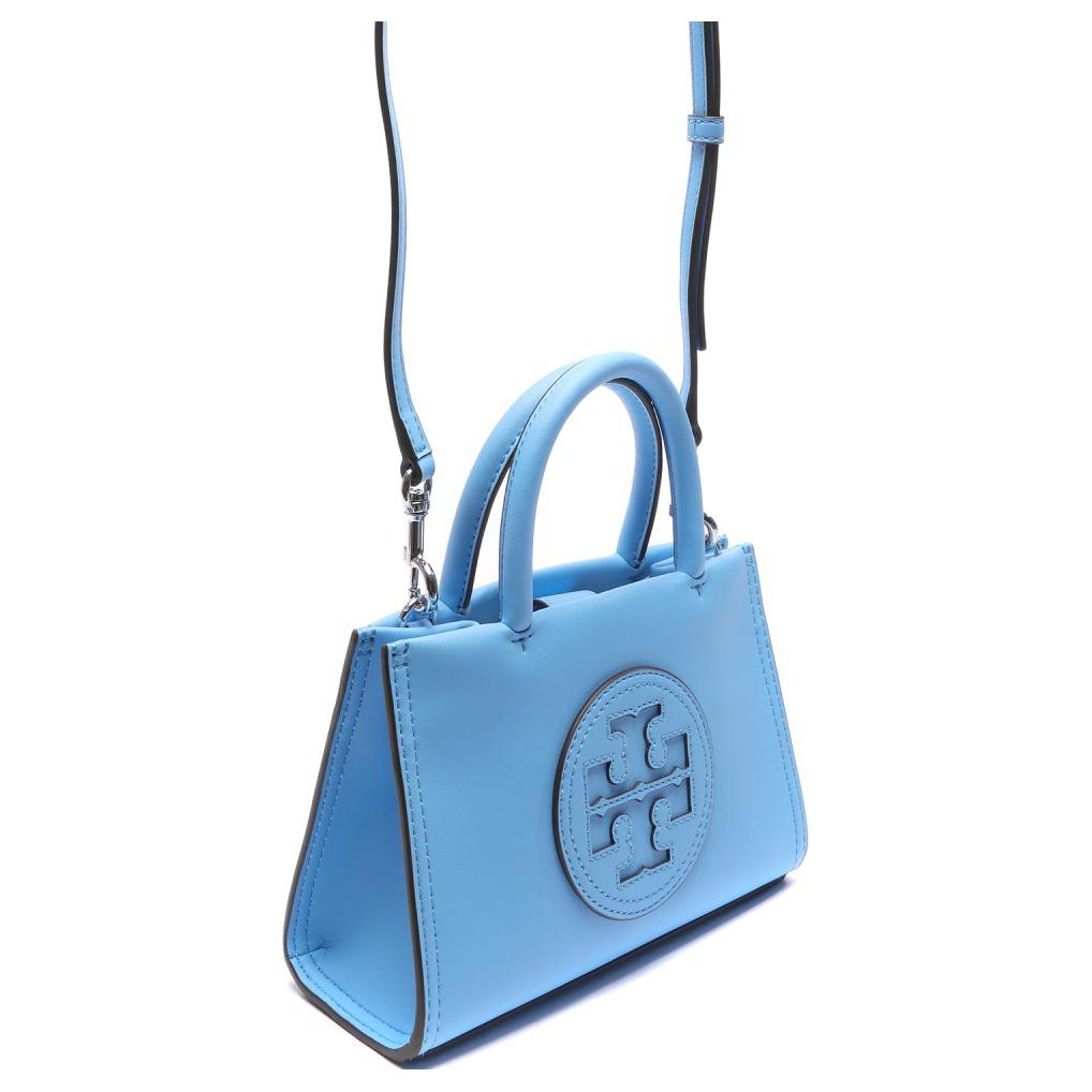 Tory Burch Ella Magnetic Snap Adjustable Detachable Shoulder Strap Synthetic Leather Tote Bag Shopping Bag Crossbody Handbag Mini 145613-400