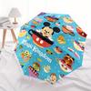 Disney Characters Automatic Folding Umbrella - Simple 8-Rib Design, Bright Cartoon Pattern, Durable Iron Frame, Suitable For Travel, Outdoor