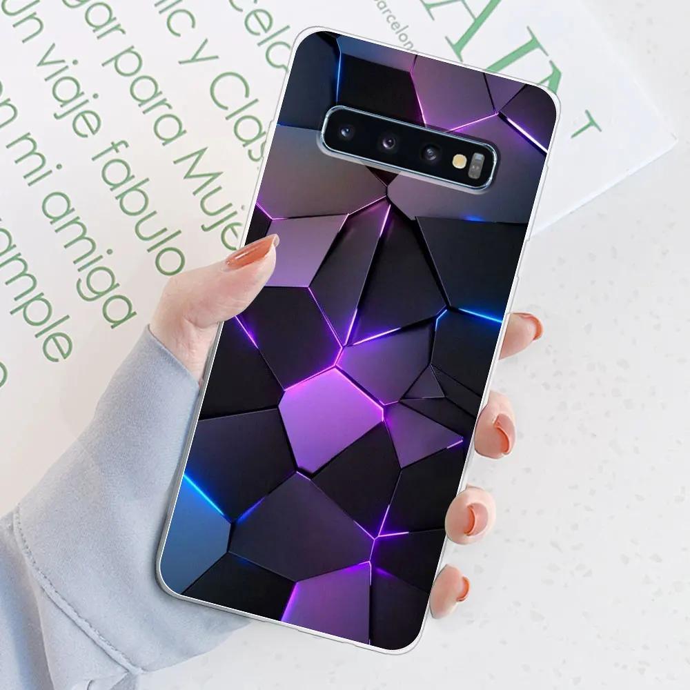 

For Samsung S10 5G Case S10 Plus Watercolor Marble Transparent Cases For Samsung Galaxy S10 Plus S10e Cover Silicone Back Bumper Samsung S10 Plus