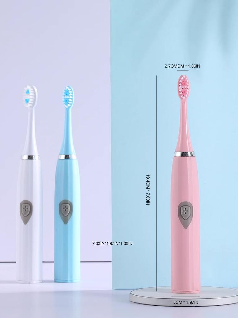 Electric toothbrush adult automatic sonic set, suitable for both men and women, suitable for family or travel, brush head