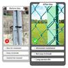 100Pcs Chain Link Fence Wire Ties Stainless Steel Heavy Duty