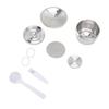 Stainless Steel Coffee Capsule Kit Reusable Filter Gasket Brush Spoon Powder Pressing Plate for EDG DG325