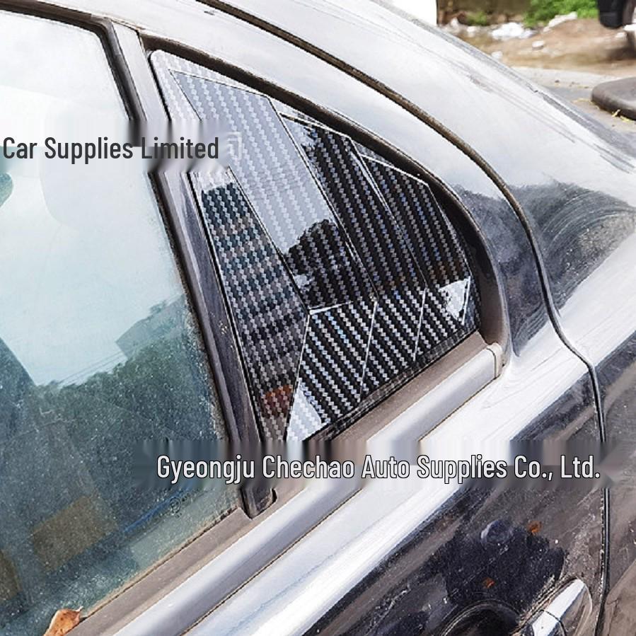 09-16 Mitsubishi Lancer EX Achterste Koolstofvezel Raamluiken