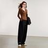 Women's Embroidered Cotton-Blend Casual Arc Pants