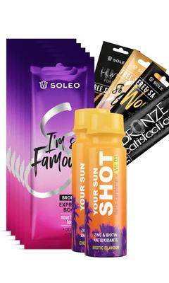 Soleo I'm So Famous 5x15ml Tanning Bronzer + Freebies