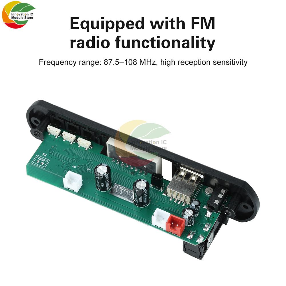 DC 12V MP3 BT Decoding Board Car Audio MP3 Decoder Power 2 * 50W with Amplifier Decoding Board