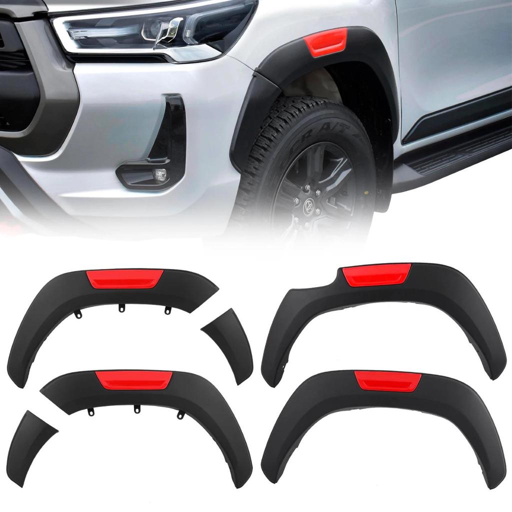 Toyota Hilux REVO Off-Road Fender Flares 2015-2021 with Reflectors