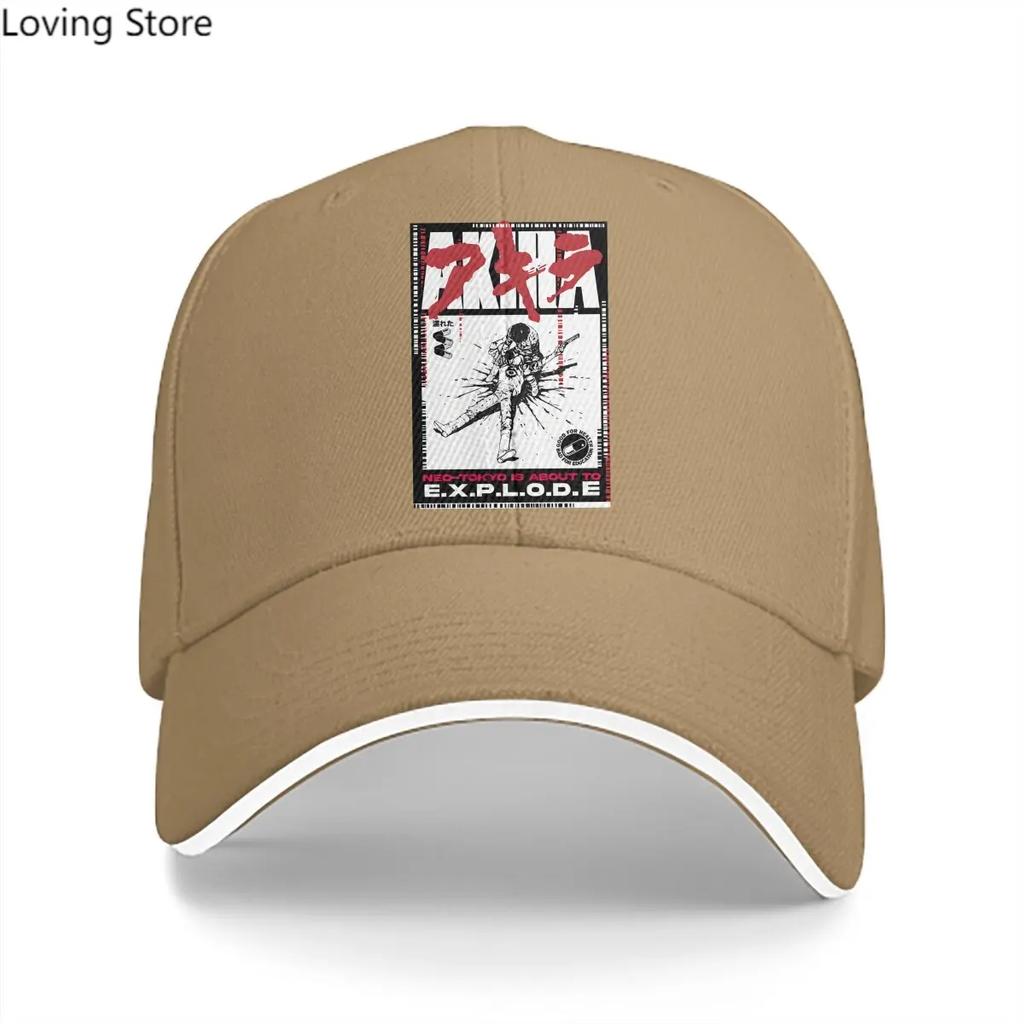 MANGA Solid Color Baseball Caps Peaked Cap Akira Sun Shade Hats Men Women