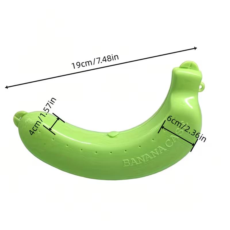 Kunststoff Bananen Schutz Aufbewahrungsbox Obstbehälter Brotdose Tragbarer Bananenhalter für Reise Schule Picknick Camping Gebrauch