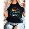 Women's Daycare Crew T-Shirt Compatible for Teachers, Childcare Providers & Staff - Soft Short Sleeve Round Neck Top