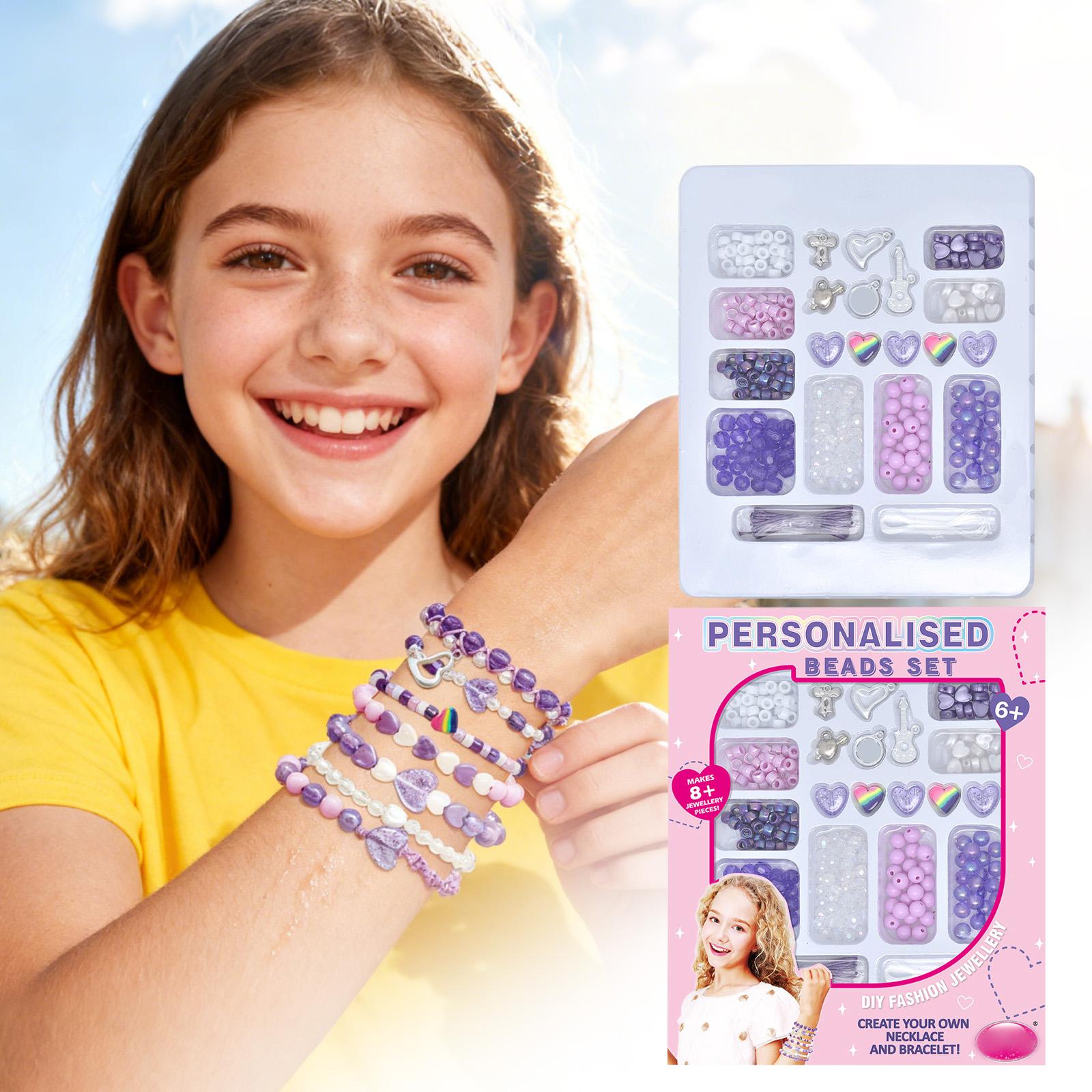 

Набор для изготовления украшений своими руками, обучающий, дизайн, персонализированные украшения, творческое развлечение, детские игрушки, подходит для детских дней рождения и праздничных подарков One Size белый