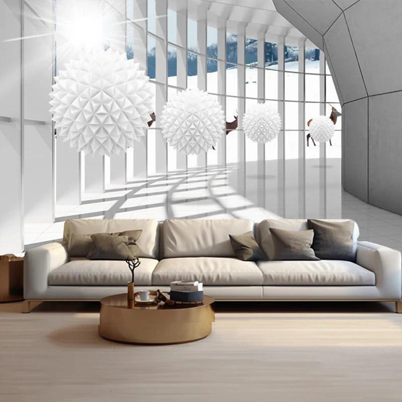 Tapet foto abstract geometric spațiu 3D stereo perete mural living dormitor tapet acasă decor