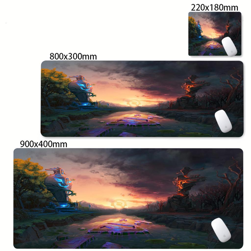 DOTA Logo Pattern Mouse Pad Big Gaming Mousepad Waterproof Desk Mat Soft Cloth Surface NonSlip Rubber Bottom for Anime Game