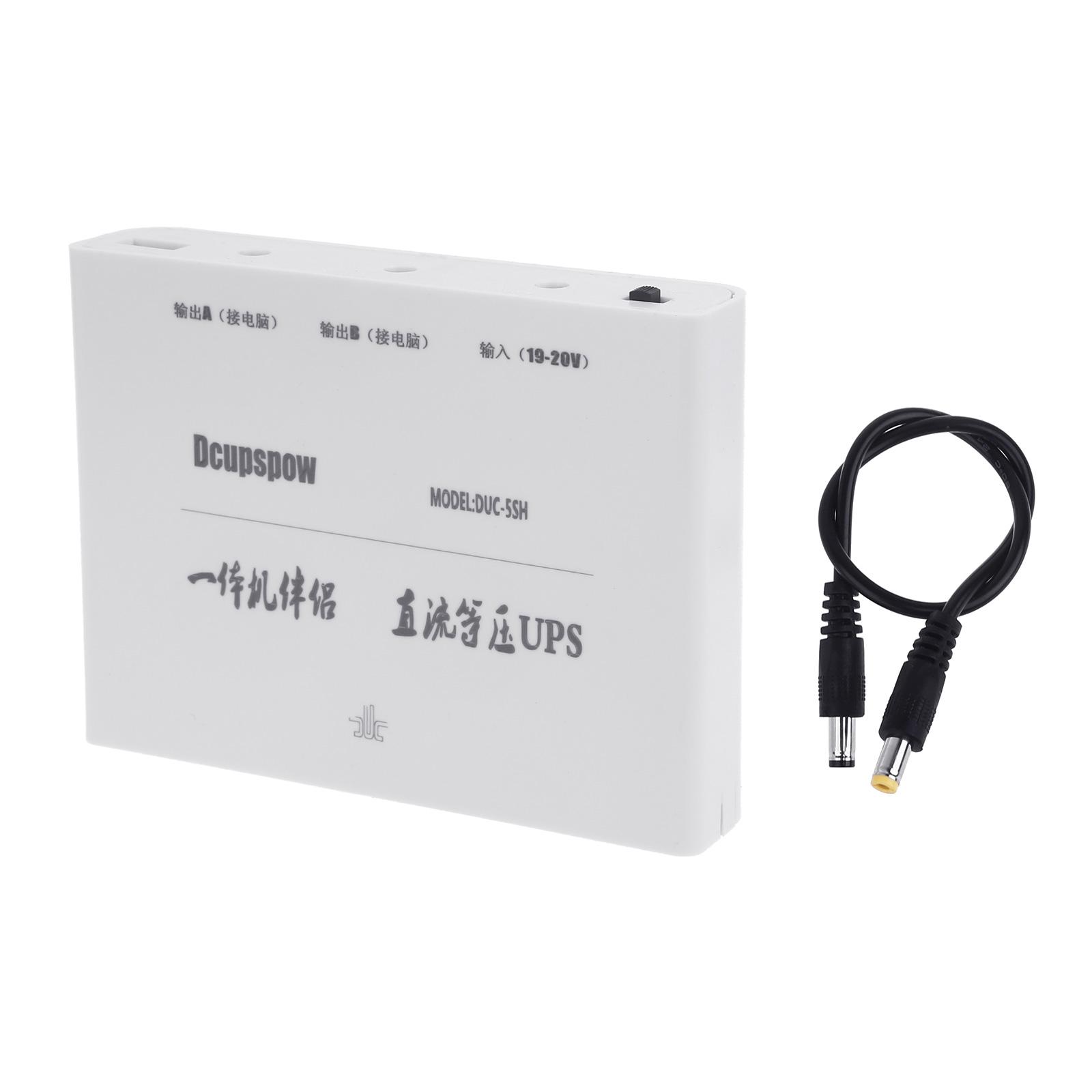 

DIY 5x18650 Батарейный блок питания 19 В 5,5x2,1 мм Блок питания ИБП с кабелем питания от 5,5x2,5 мм до 5,5x2,1 мм для автомобильного видеорегистратора