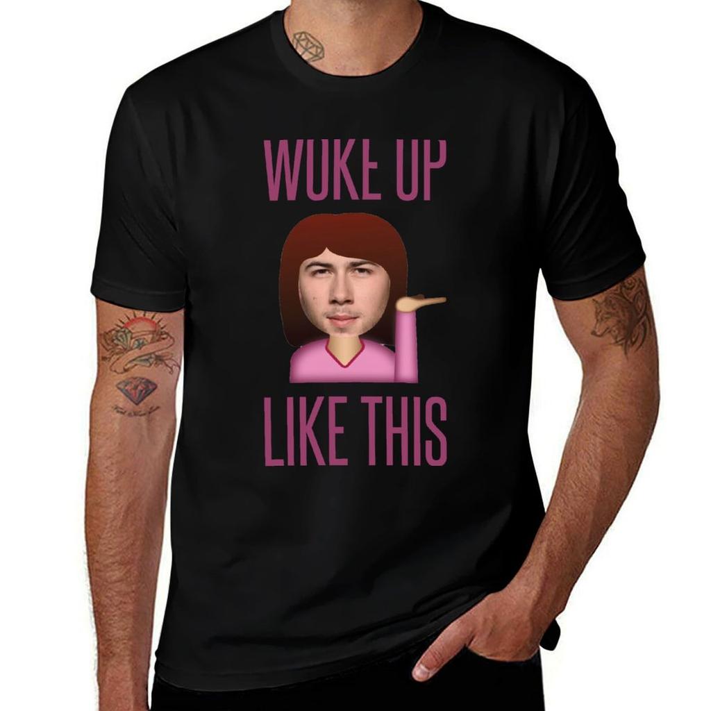 He Woke Up Like This Tshirt Unisexs Graphic T Shirts Unisex T Shirts Graphic Tshirt