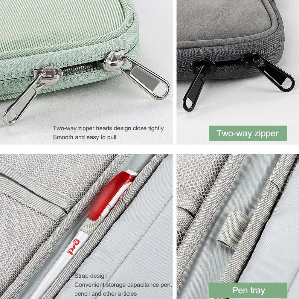 Waterproof Shockproof Handle Bag Laptop Sleeve Case for Macbook Air 11 12 13 13.6 Inch M4 M3 M2 Chip Mac Book Pro Notebook Cover