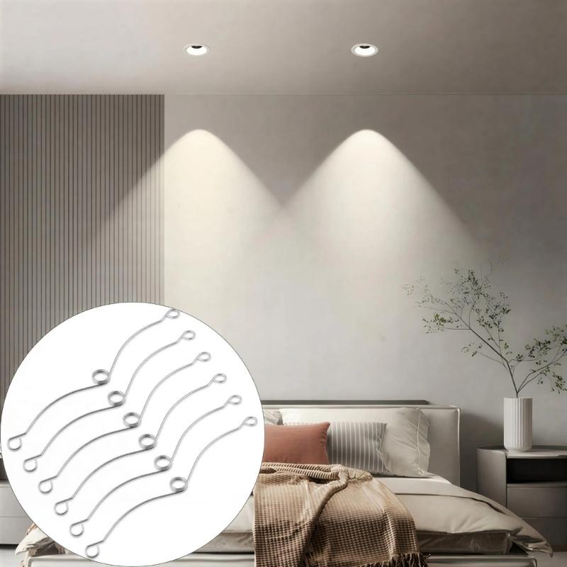 40Pcs Metal Recessed Lighting Trims Springs Clip Stainless Steel Replacement Spring Clips for Recessed Light Fixtures