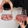 Ins Style Mt. Fuji Creative Pink Glass: Elegant Mountain Range Whiskey & Liquor Cup