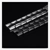 9MM Geometric Cross Bracelet: Black & White Stainless Steel for Men & Women