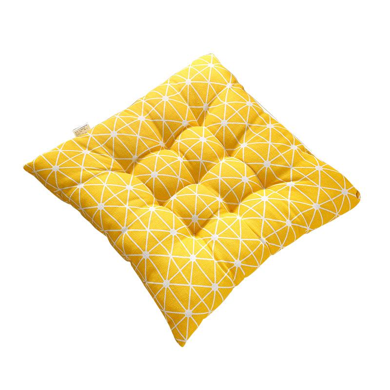 1PC Seat Padded Outdoor Sofa Cushions Indoor Pillow Square Linen With Anti-skid Strap Chair Cushion Printed