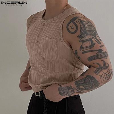 Herren V-Ausschnitt Ärmellos Semi-Transparent Lässige Ripp Tanktops Unterhemden