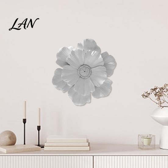 Home Wall Embellishments 3D Resin Flower Decoration, Modern Floral Art Sculpture, Decor Hanging Ornament for Living Room, Home, Office