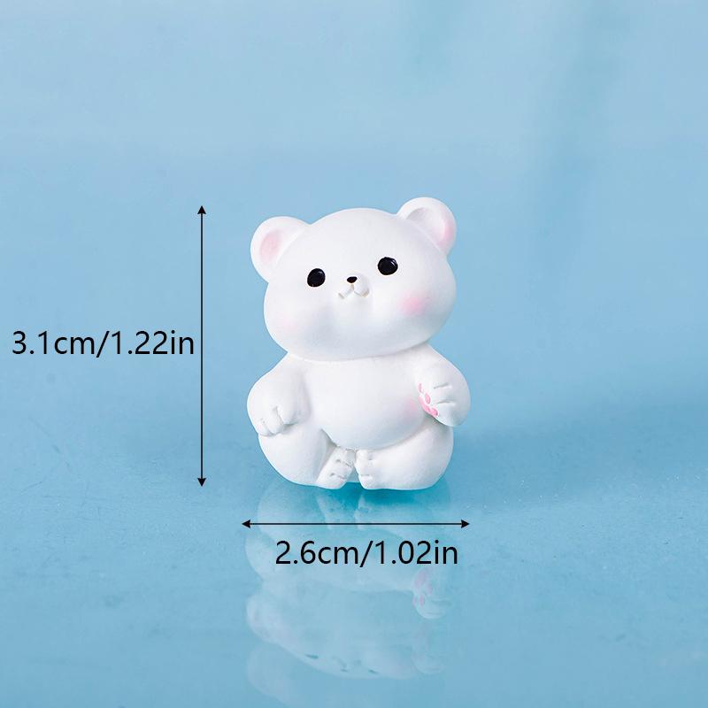 Miniature Cute Polar Bear Micro Landscape Ornaments For Home Decorations Kawaii Animal DIY Desk Crafts Decor Accessories Gifts