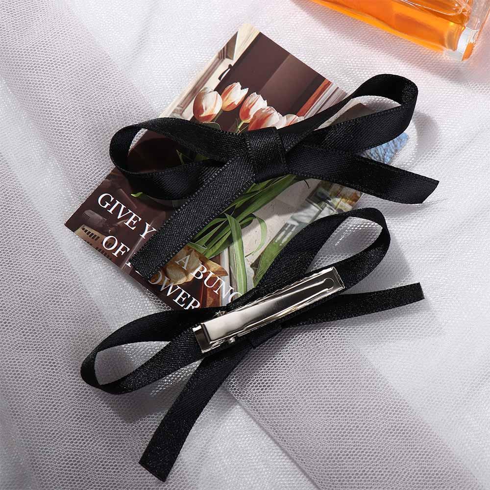 Balletcore Girl Hair Clip Bowknot Female Hair Accessories Sweet Bow Hairpin Hair Tie